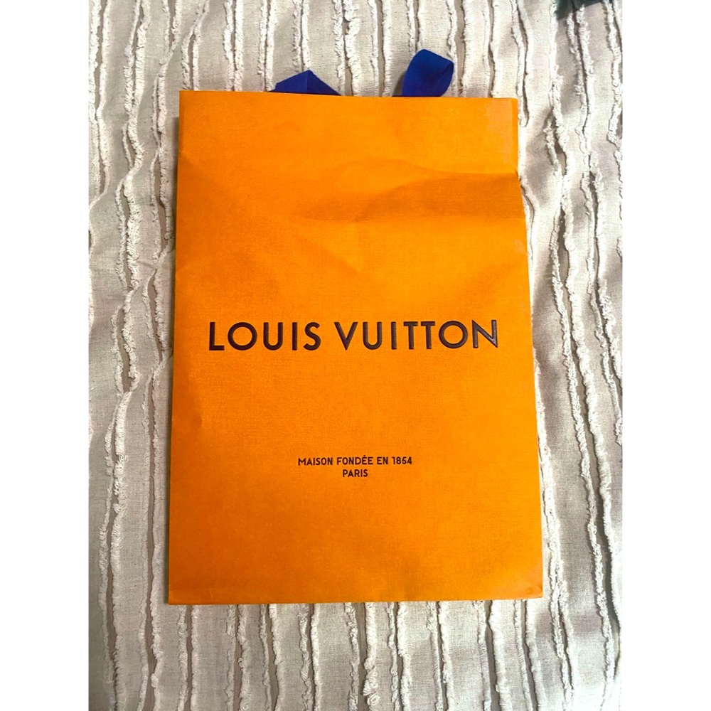 Louis Vuitton shopping bag and envelope